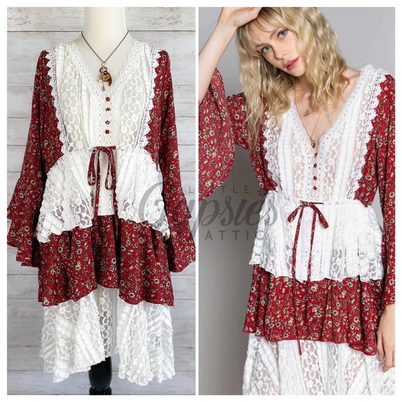 POL Dresses & Skirts - POL Mad About Prints Bohemian Dress